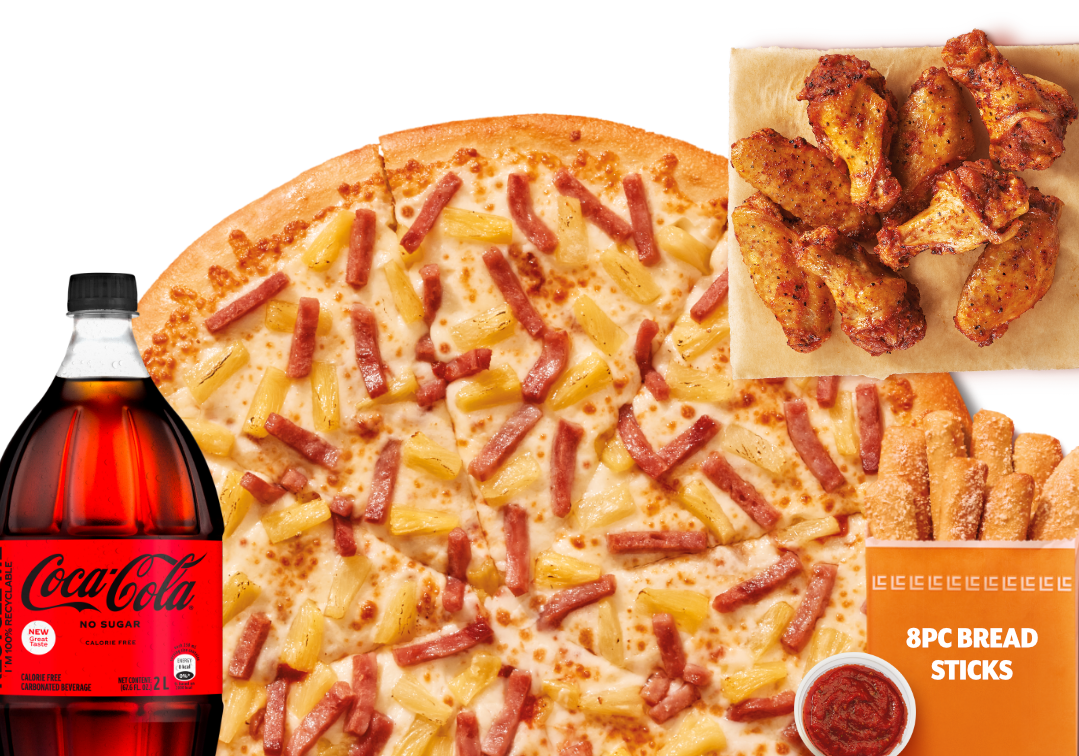Super Meal with Hawaiian Pizza
