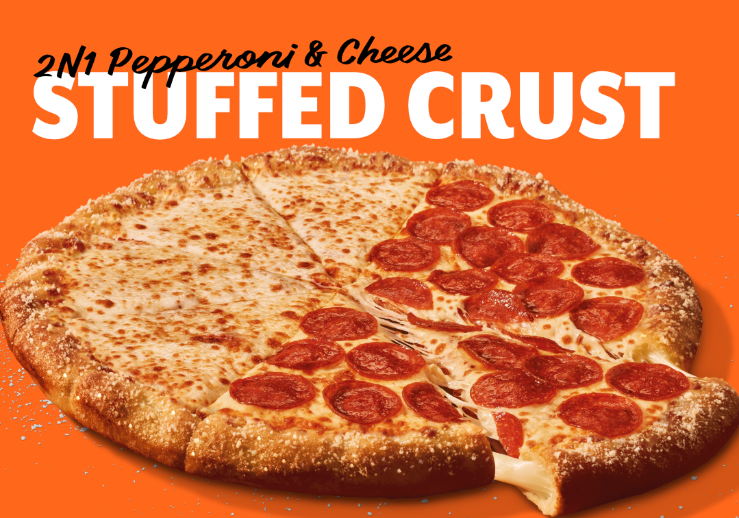 Half Pepperoni Half Cheese - Stuffed Crust