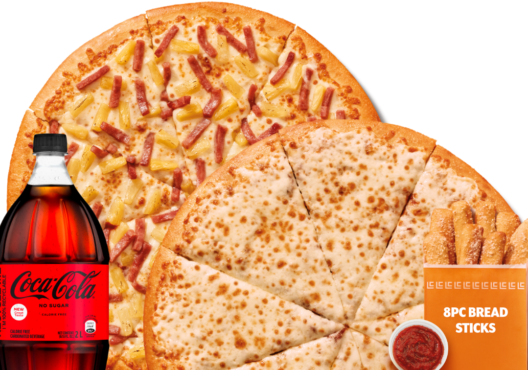Party Meal - Cheese & Hawaiian