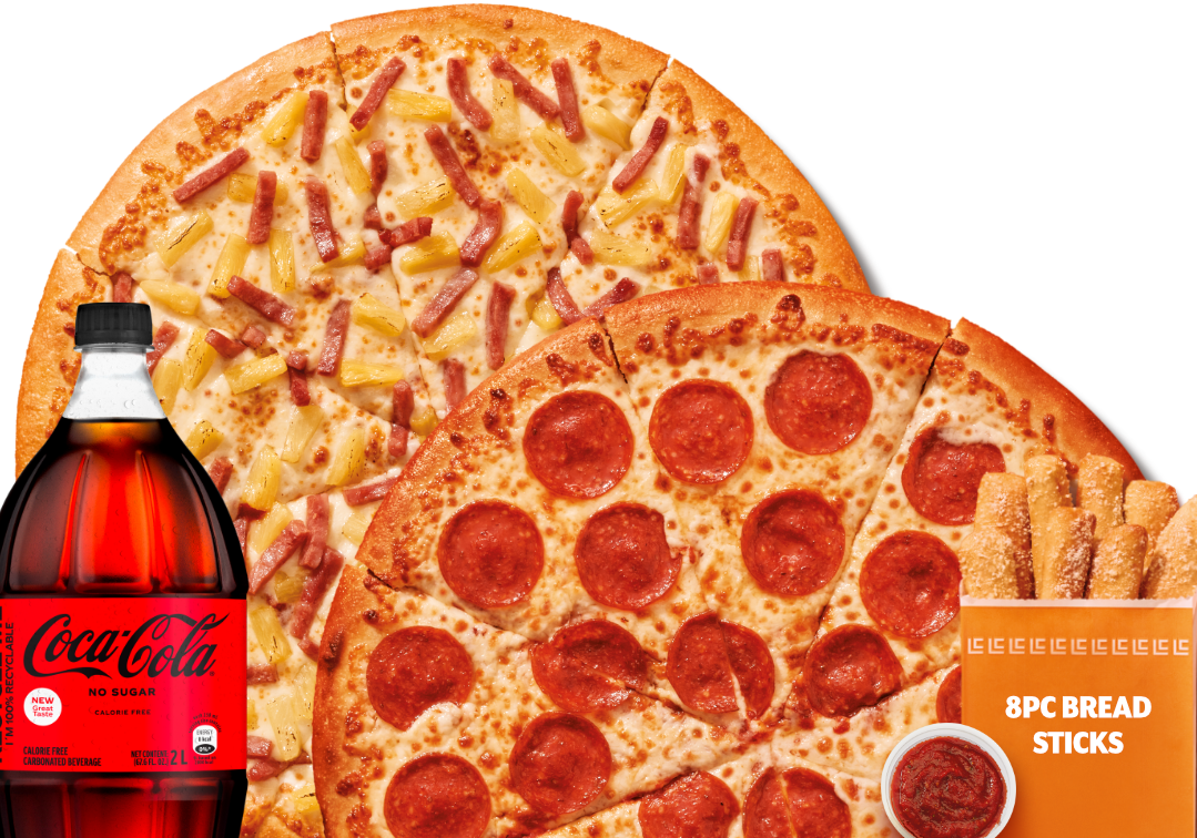 Party Meal - Hawaiian & Pepperoni