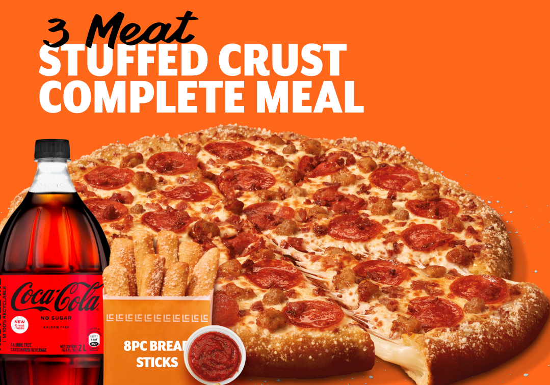 Stuffed Crust 3 Meat Complete Meal