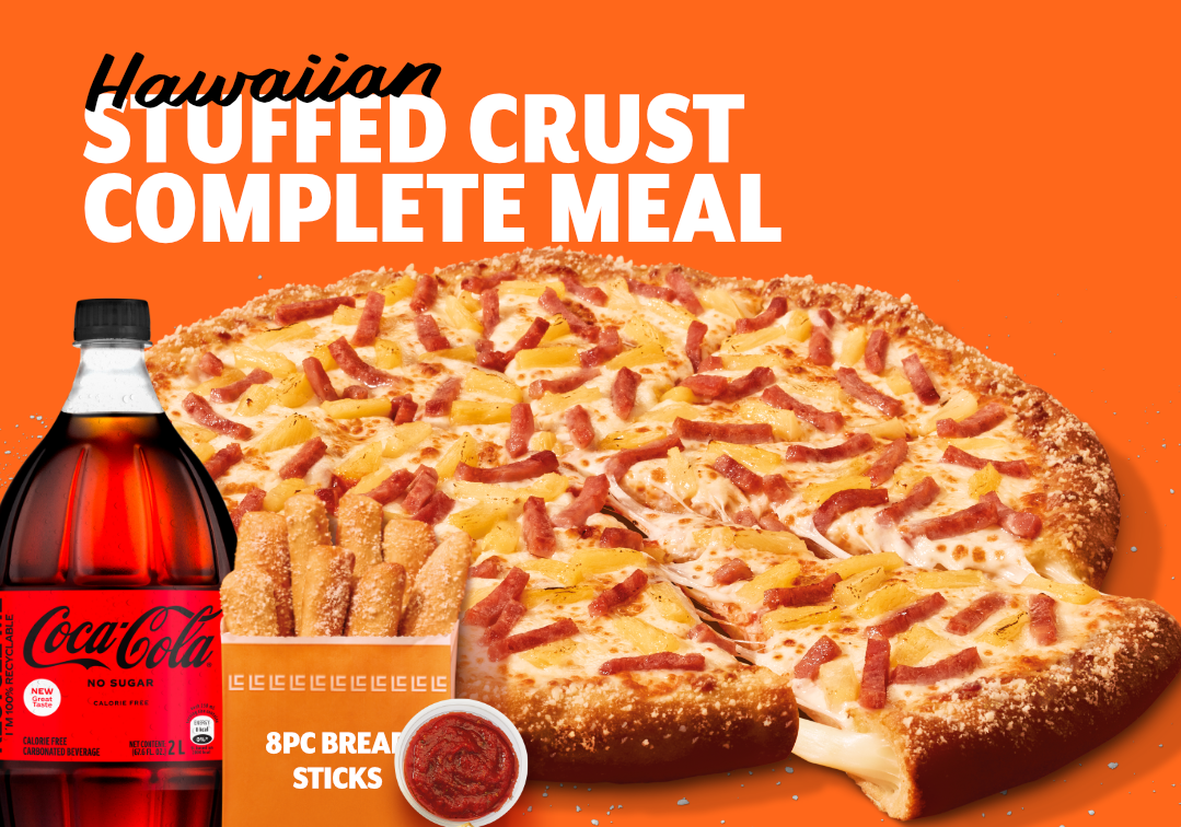 Stuffed Crust Hawaiian Complete Meal